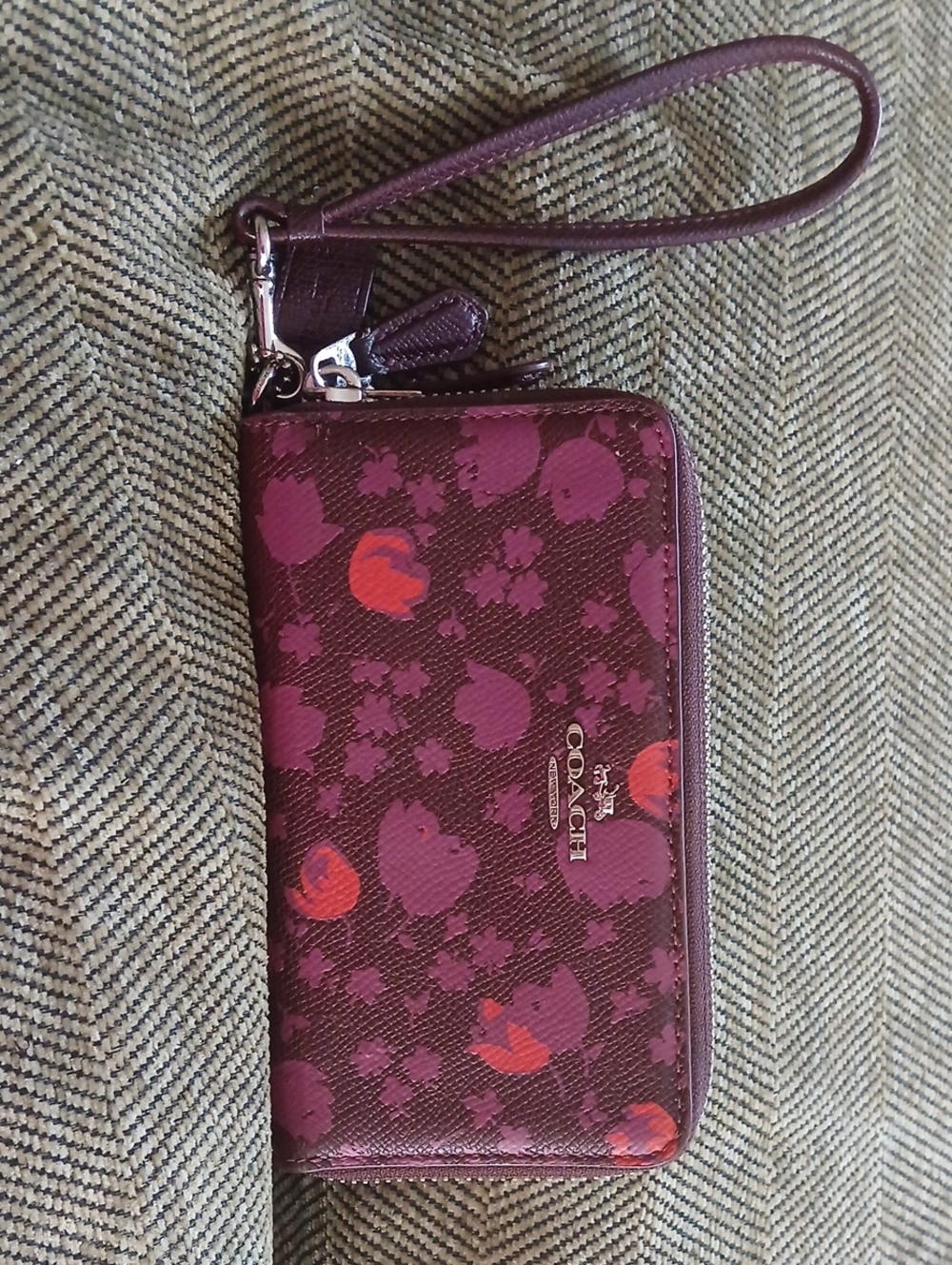 Coach Prarrie Floral Double Zio Wallet.